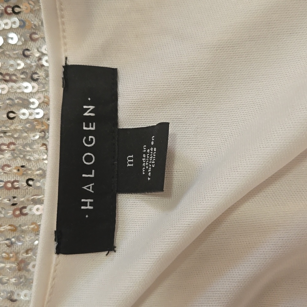 Halogen Sequin Silver Women's Jacket - image 7